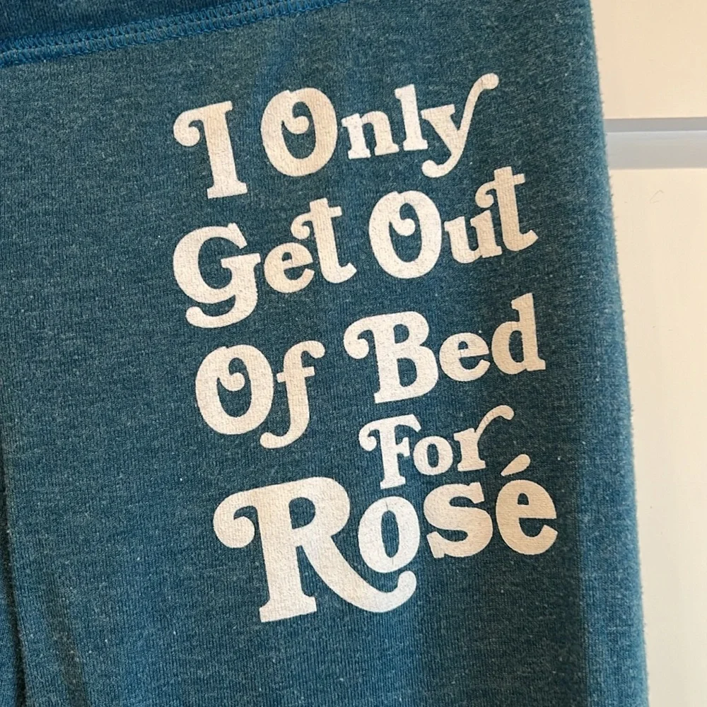 Wildfox I Only Get Out Of Bed For Rosé Pajama Set - Picture 6 of 7